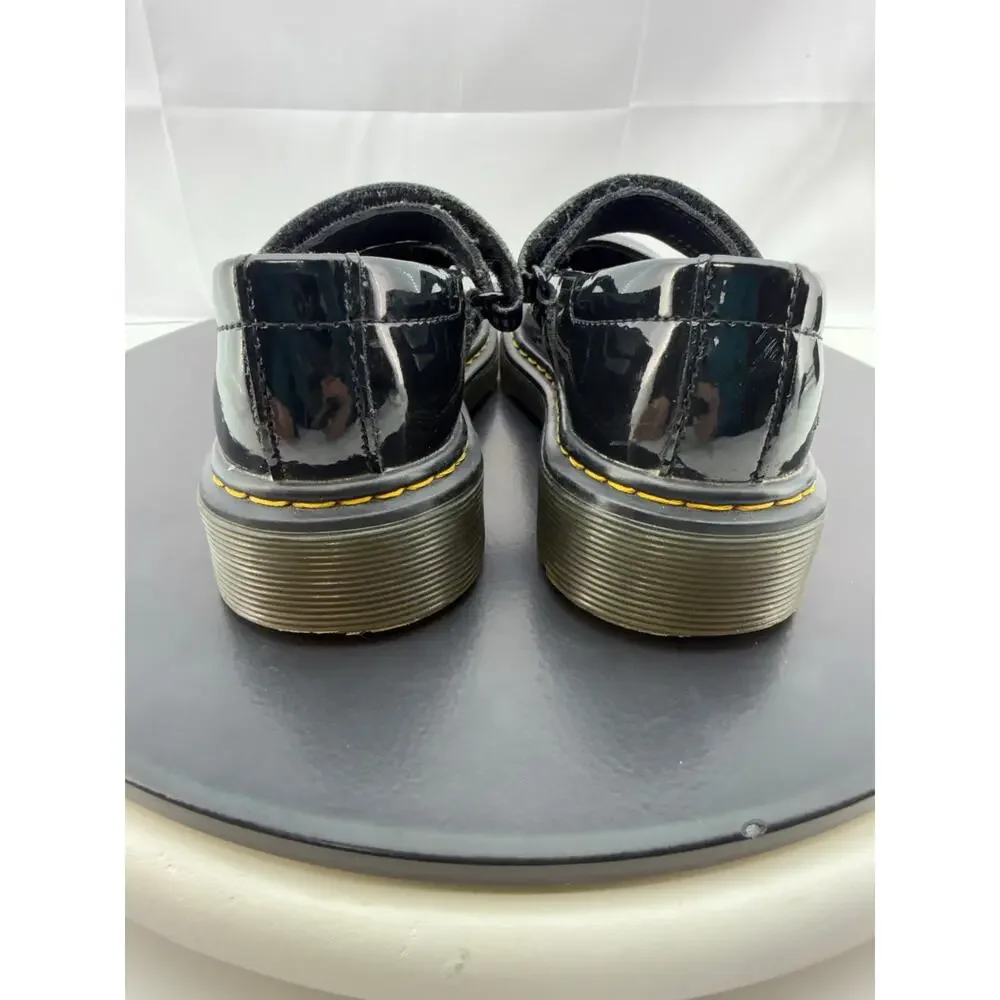 Dr. Martens Maccy Juniors Kids Size 12‎ Black Patent Leather Mary Jane Shoes